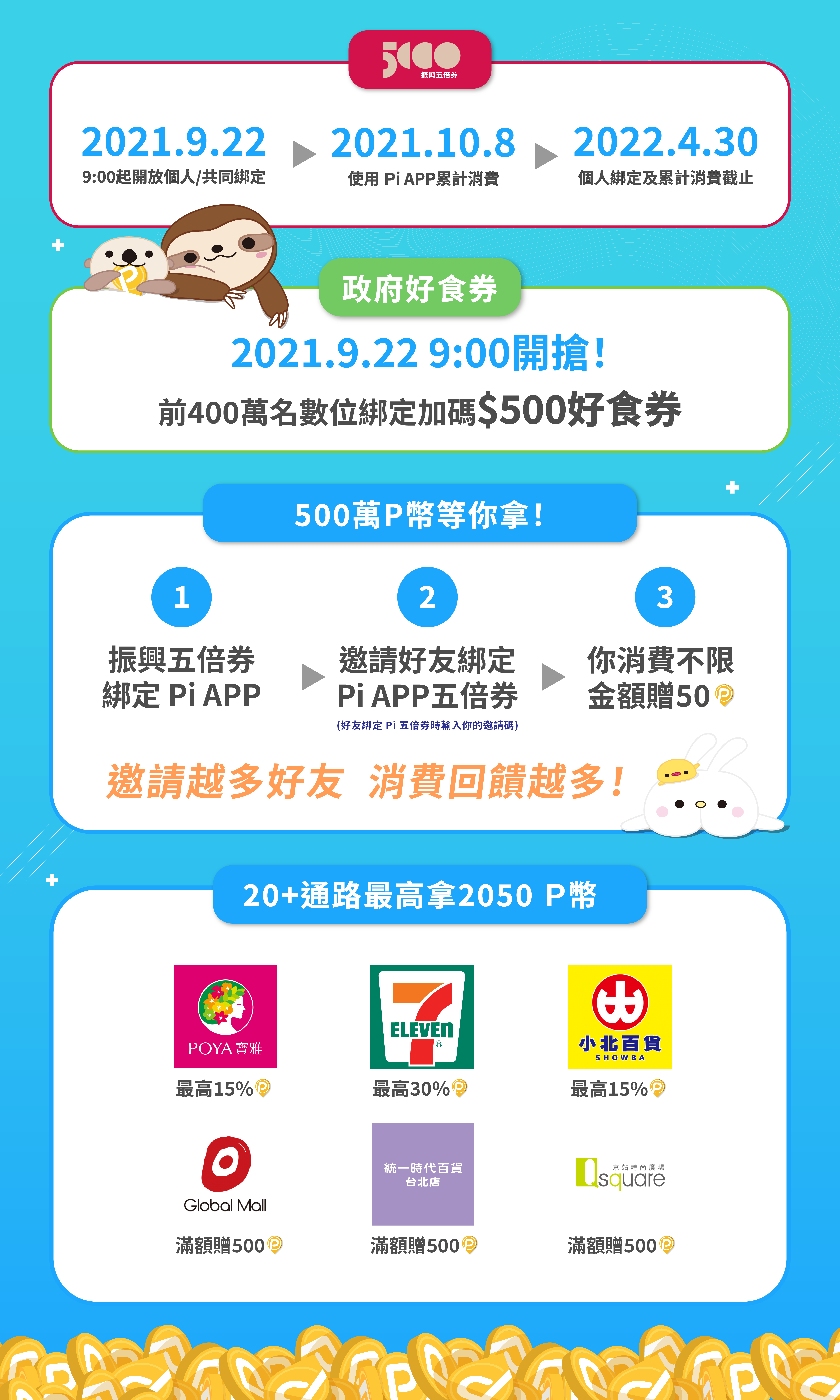 邀請限定| 早鳥綁定Pi 振興五倍券加碼贈P幣！ | PI