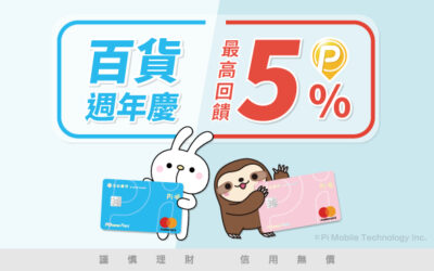2020百貨週年慶檔期攻略 | Pi 卡友最高享5% P幣回饋⚡️